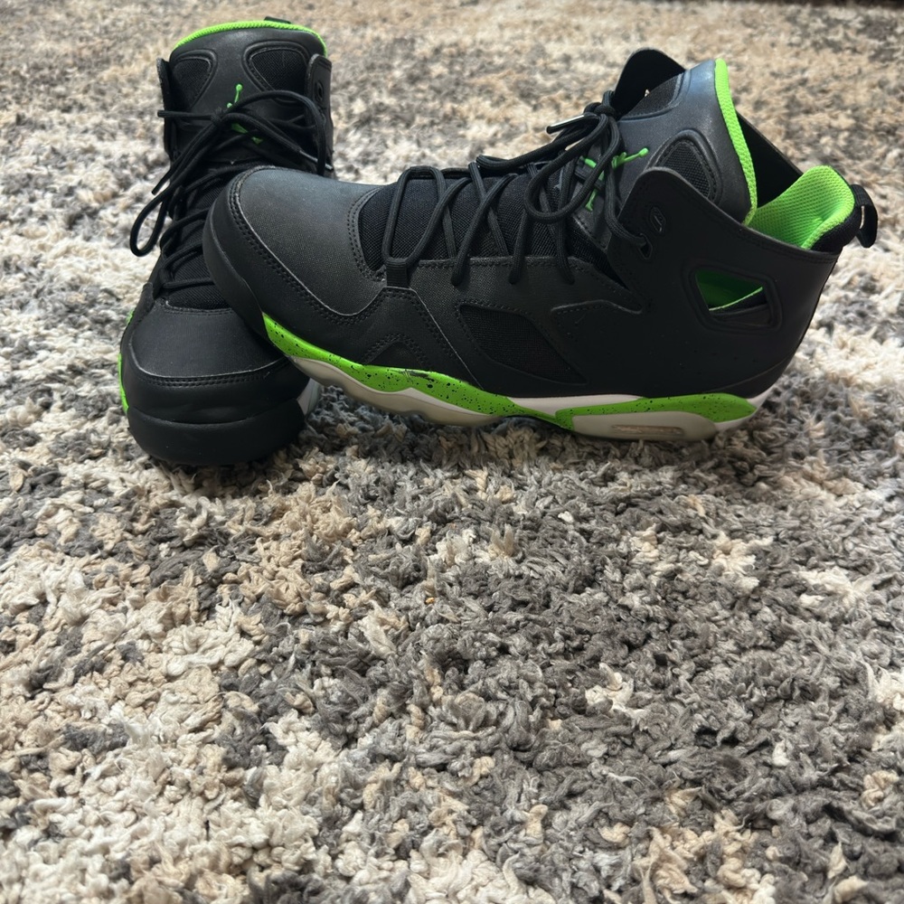 Jordan Flight Club 91 Size 10 Black Green Stripe